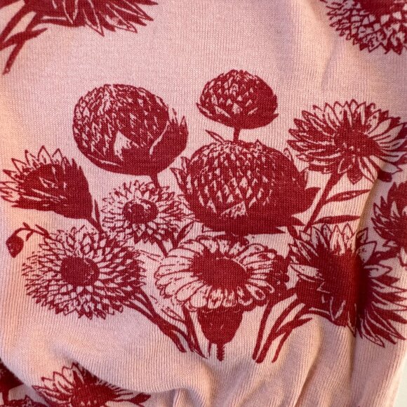 Kate Quinn Bubble Shorts | Elastic Waist, Daisies Print | Pink/Maroon | 12–18M - Picture 5 of 5